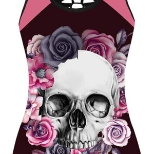 Skull Print Top